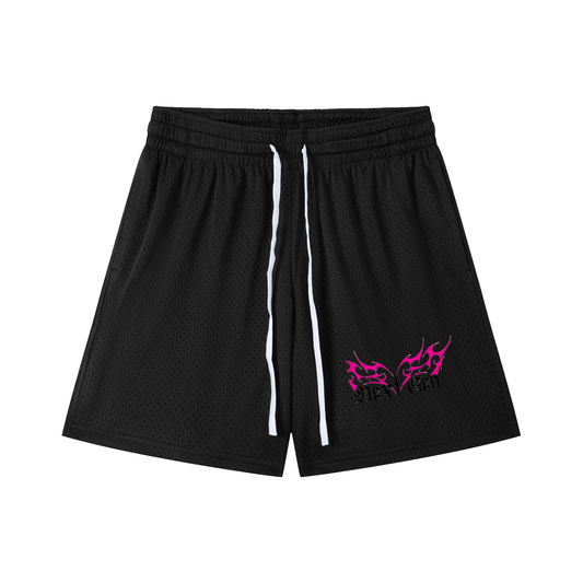 Mesh Drawstring Shorts