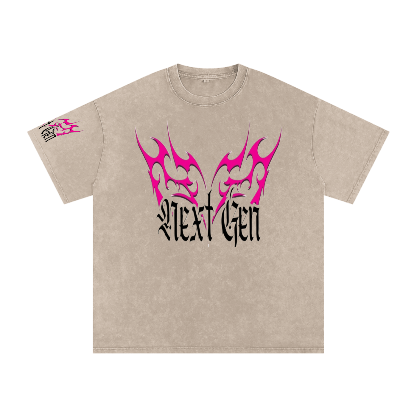 Sand logo tee-minimalist style with a premium Edge