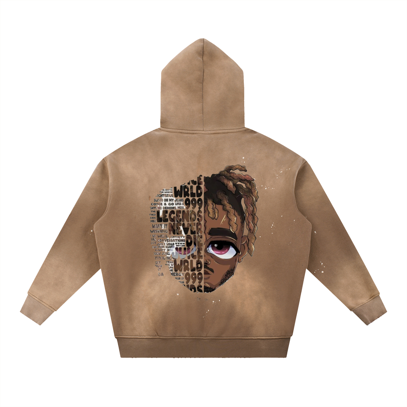 Distress black oversized Hoodie-minimal streetwear essential