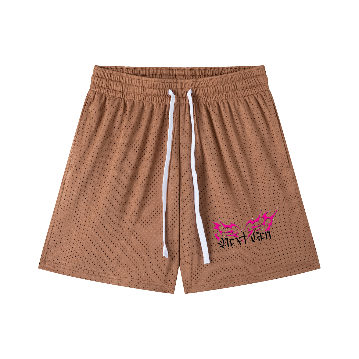 Mesh Drawstring Shorts