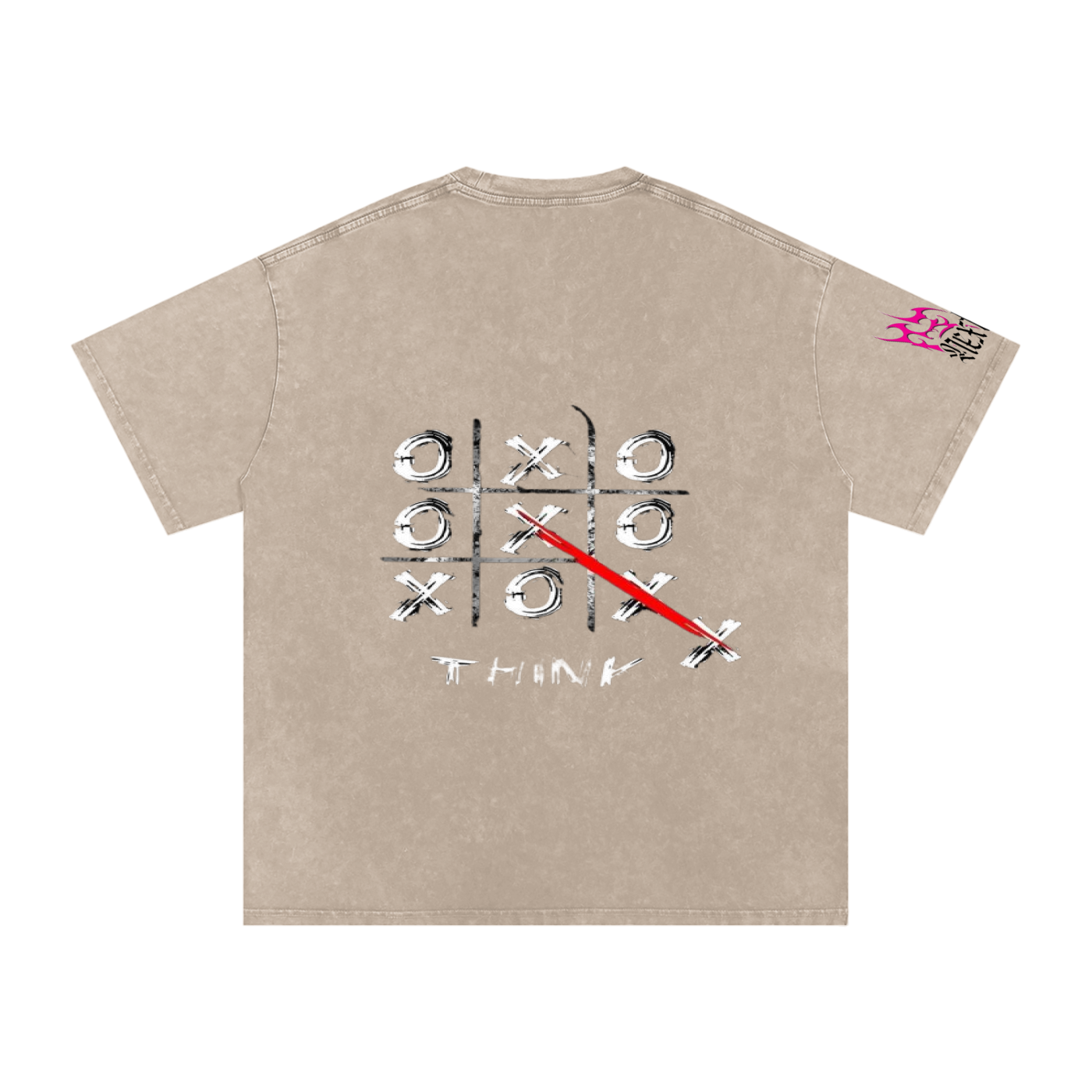 Sand logo tee-minimalist style with a premium Edge