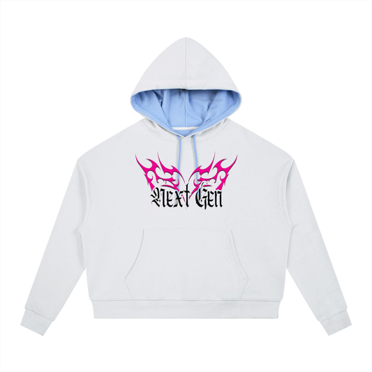 Contrast Drawstring Hoodie