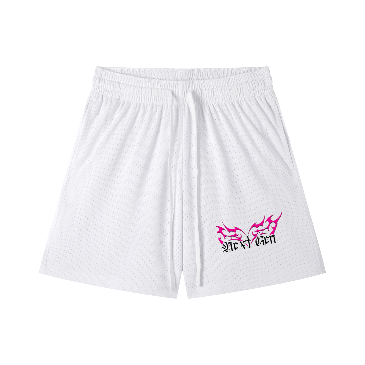 Mesh Drawstring Shorts