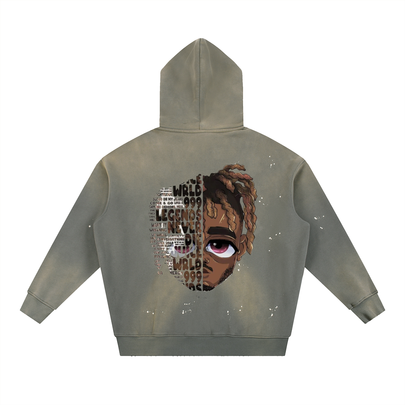 Distress black oversized Hoodie-minimal streetwear essential